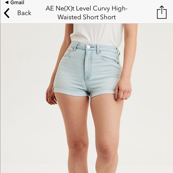 American eagle curvy high rise shortie Clearance